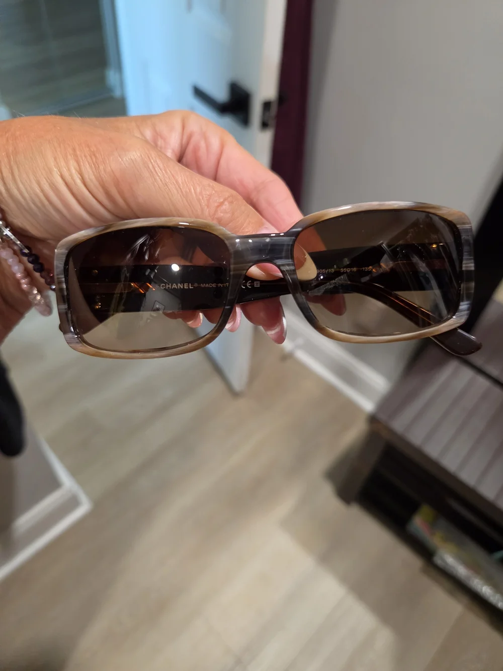 CHANEL Women's Brown Gradient Square Sunglasses - Brown